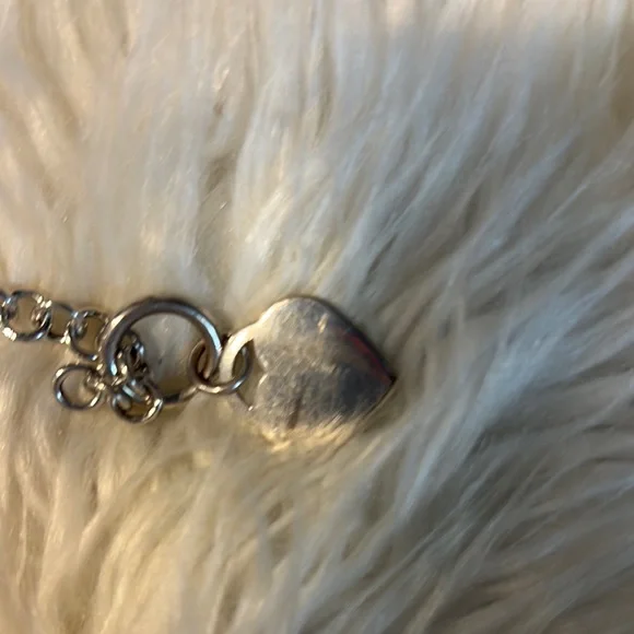 Silver Heart Charm Bracelet - Picture 7 of 8